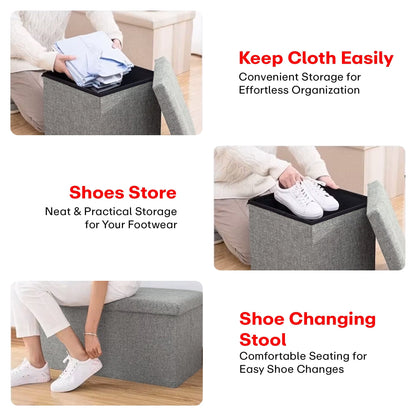 Prime Pick Hessian Storage Stool