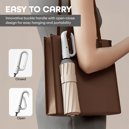 Prime Pick Compact Travel Umbrella With Reflective Strip