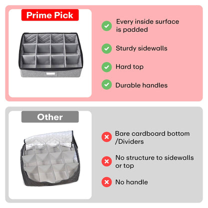 Prime Pick 12 Tea/Coffee Mugs Sets Storage Box With Lid