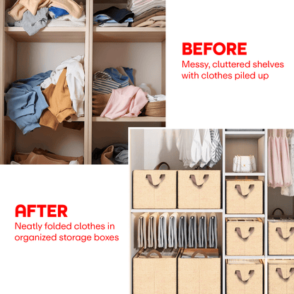 Prime Pick Foldable Cloth Organizer without Lid