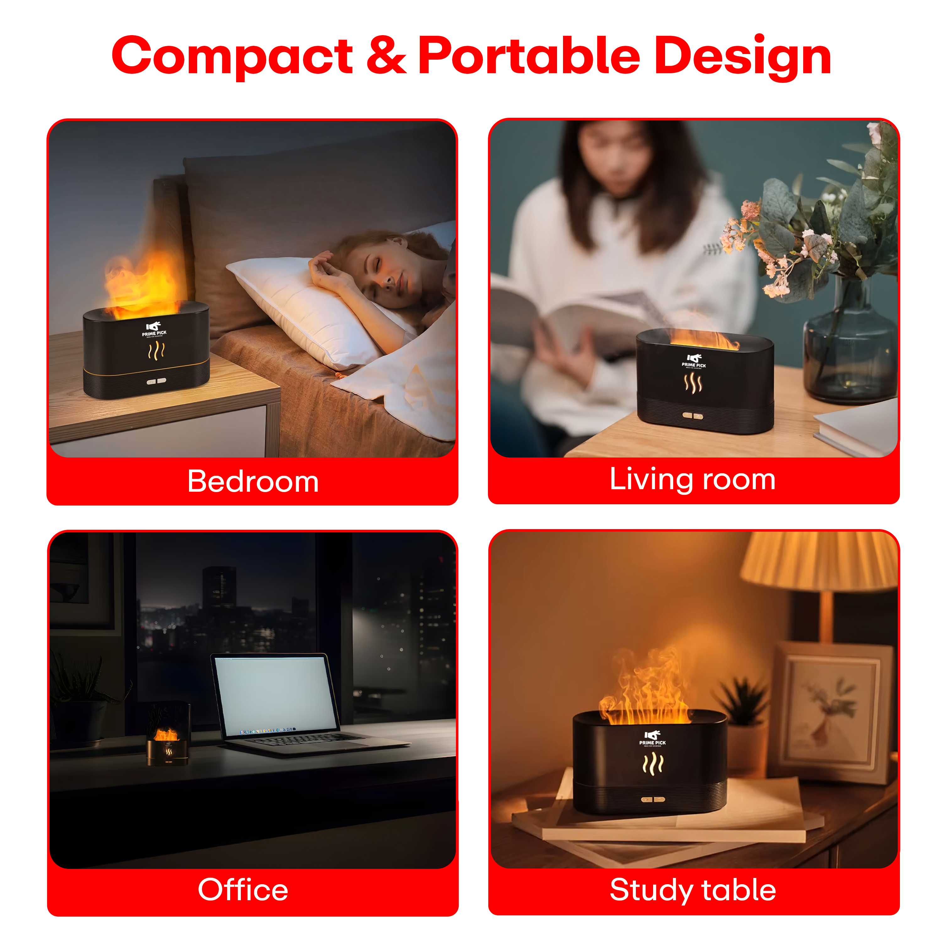 Prime Pick Humidifier Atmosphere Light (Flame)