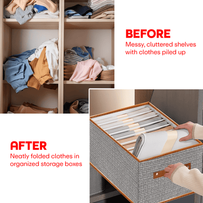 Prime Pick 7-Layer Foldable Cloth Organizer With Metal Frame