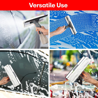 Prime Pick 3 in 1 Glass/Window Cleaner Tool with Spray Bottle