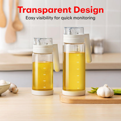 Prime Pick 700ml Oil Bottle – Auto-Open Lid