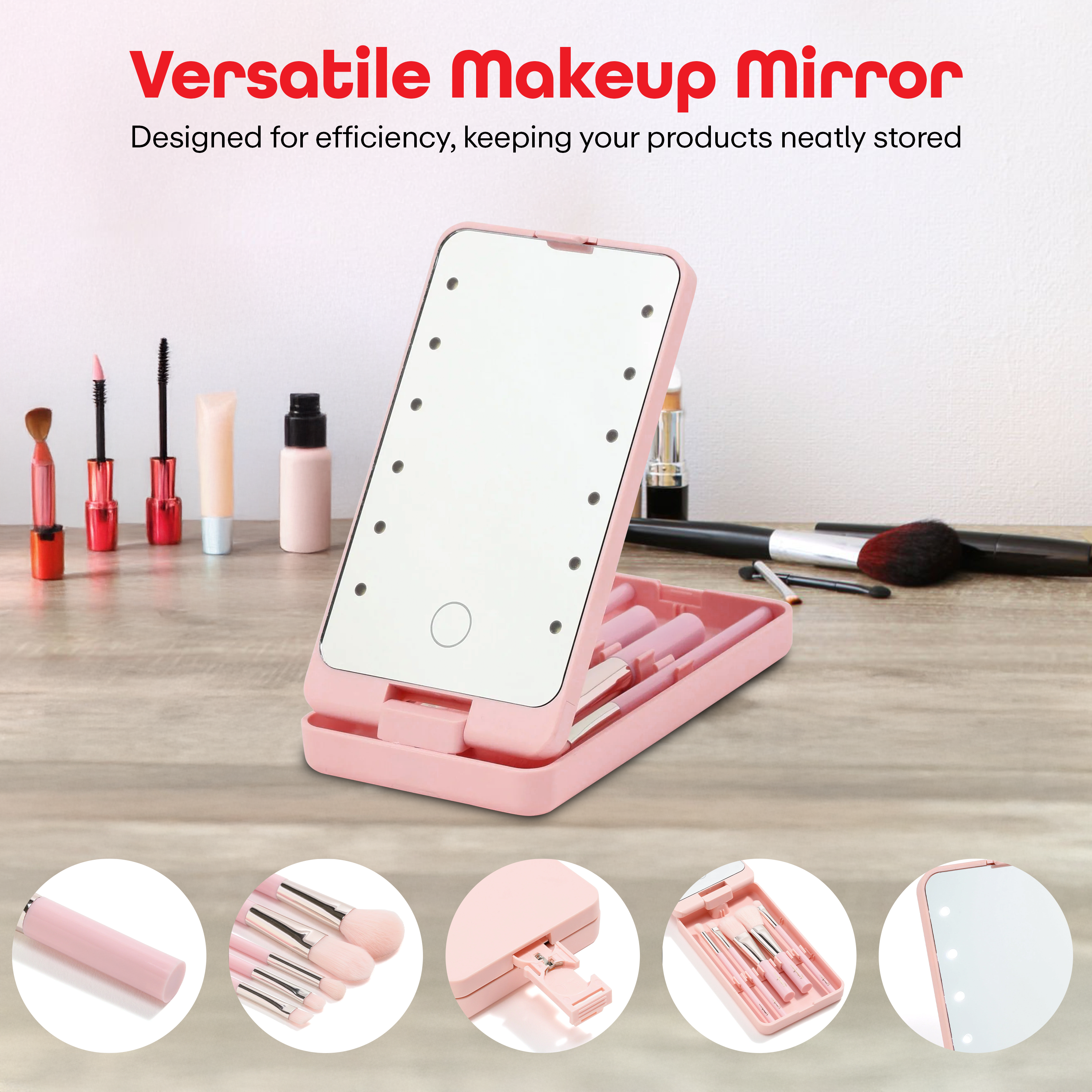 Prime Pick Led Portable Cosmetic Mirror