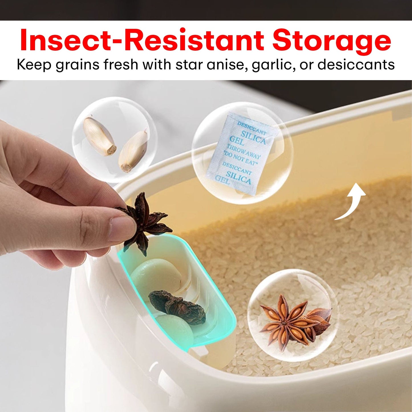 Prime Pick Rice Storage Container – 10kg Oval