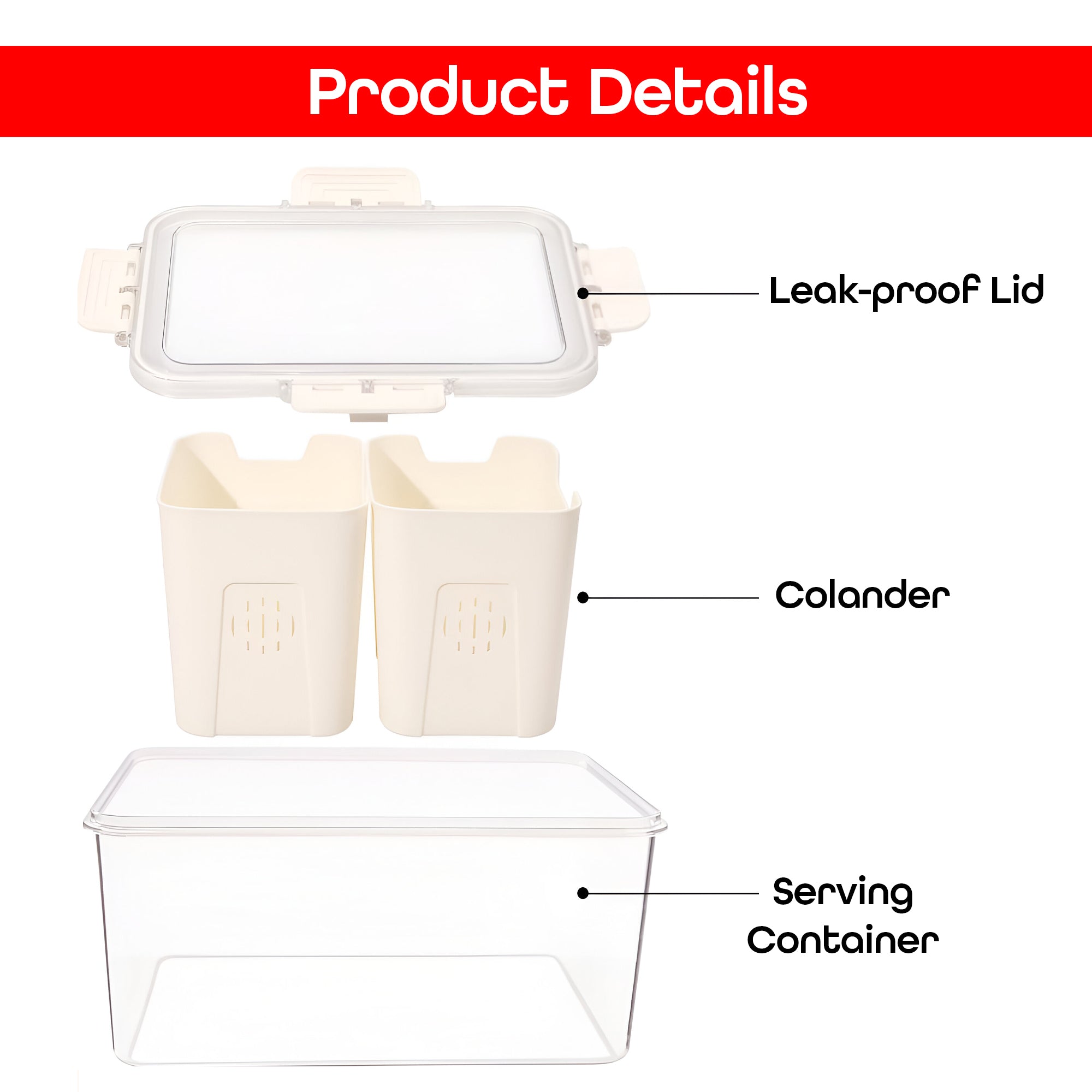 Prime Pick 2 Divider Organizer Box High