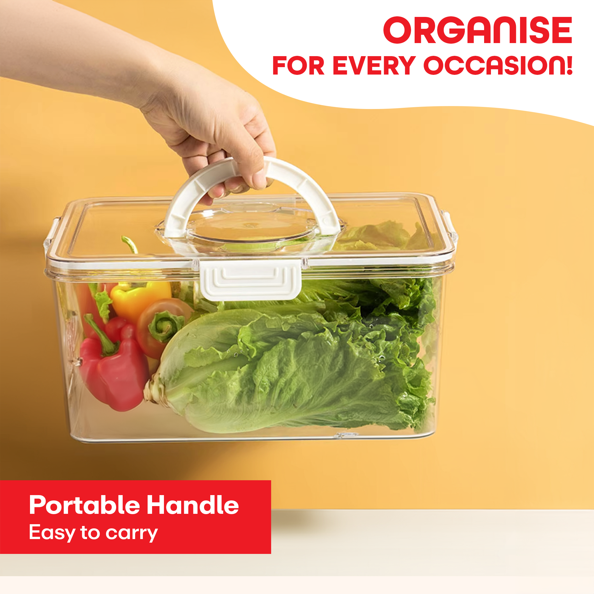 Prime Pick 4 Divider Strainer Organizer - High