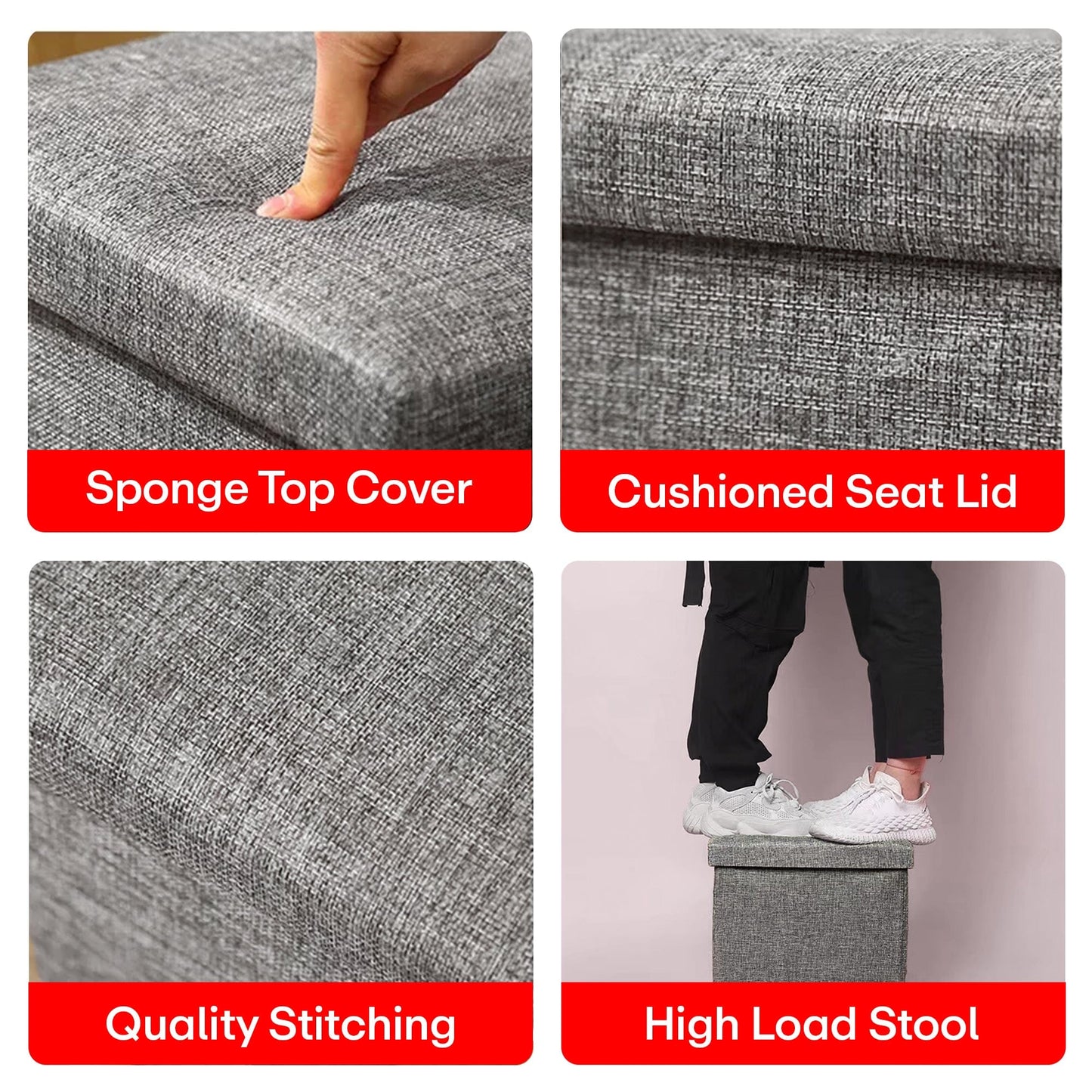 Prime Pick Hessian Storage Stool
