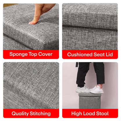 Prime Pick Hessian Storage Stool