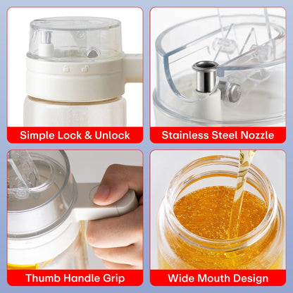 Prime Pick 700ml Oil Bottle – Auto-Open Lid