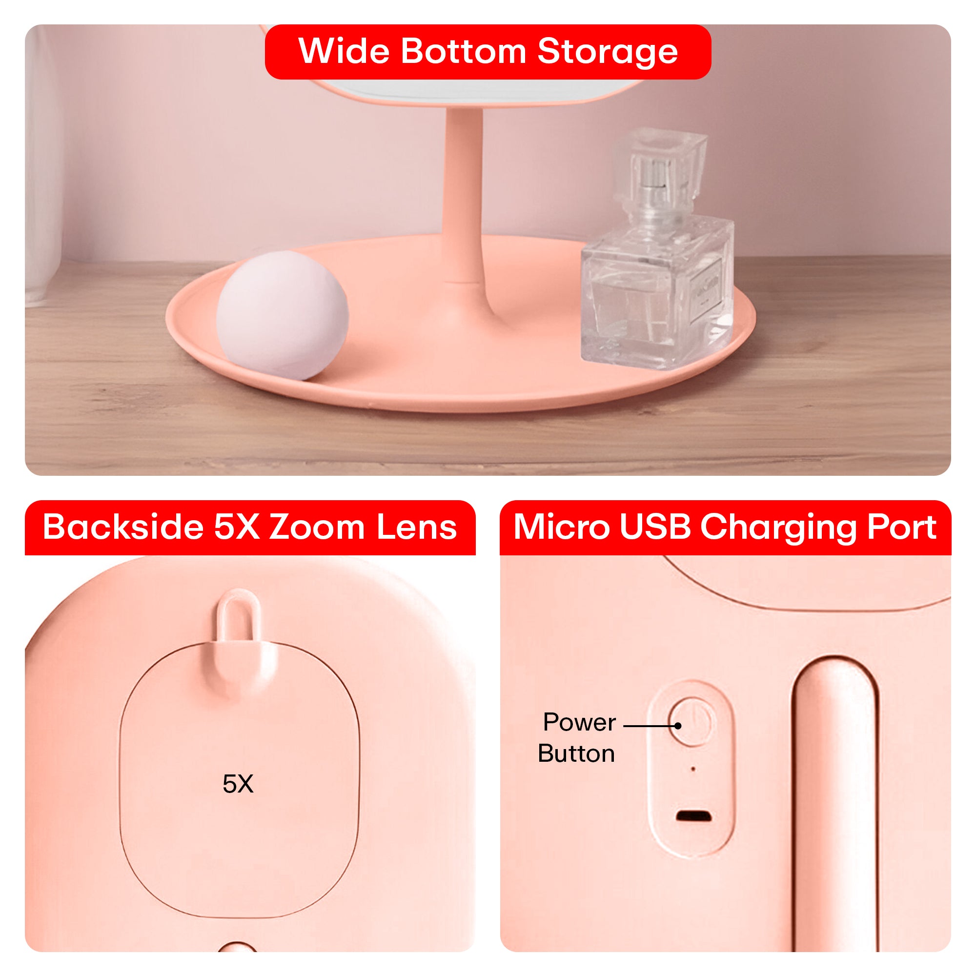Prime Pick LED Makeup Mirror