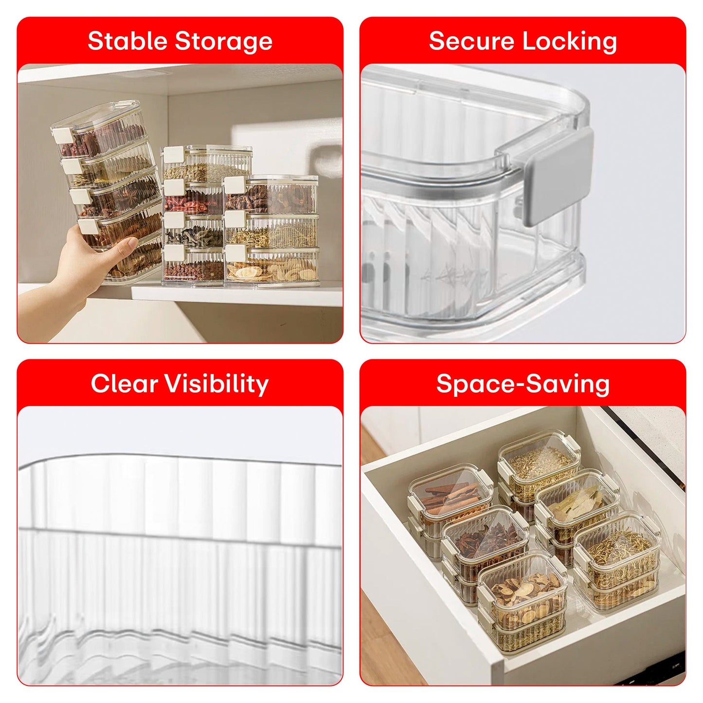 Prime Pick Stackable Food Container – 1250ml