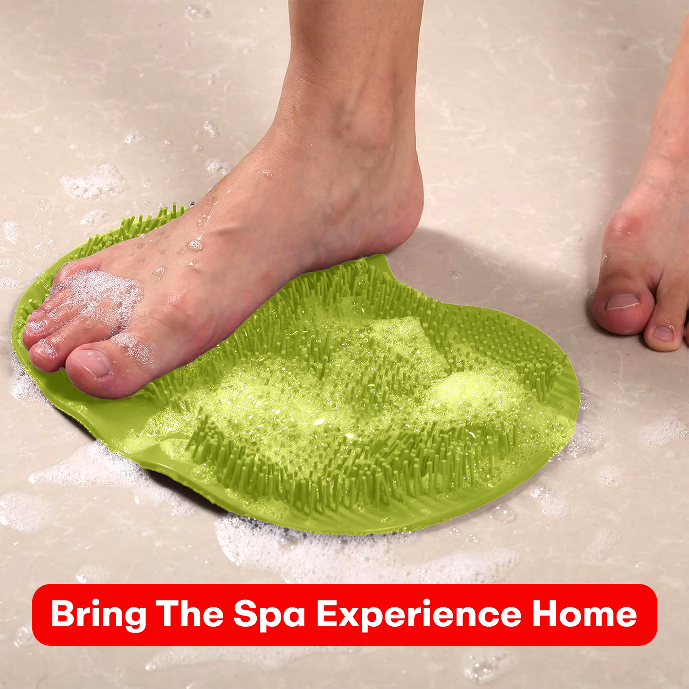 Prime Pick Shower Foot & Back Scrubber/Anti Slip Bathmat