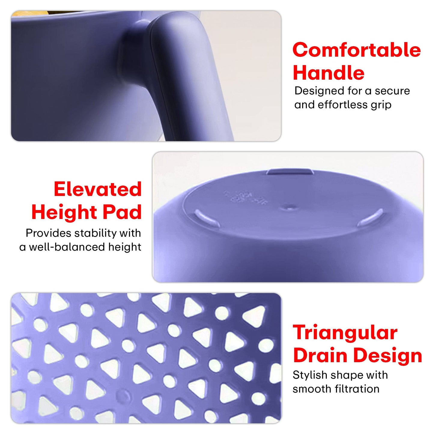 Prime Pick Vegetable/Fruit/Rice Wash Drain Basket – 2000ml