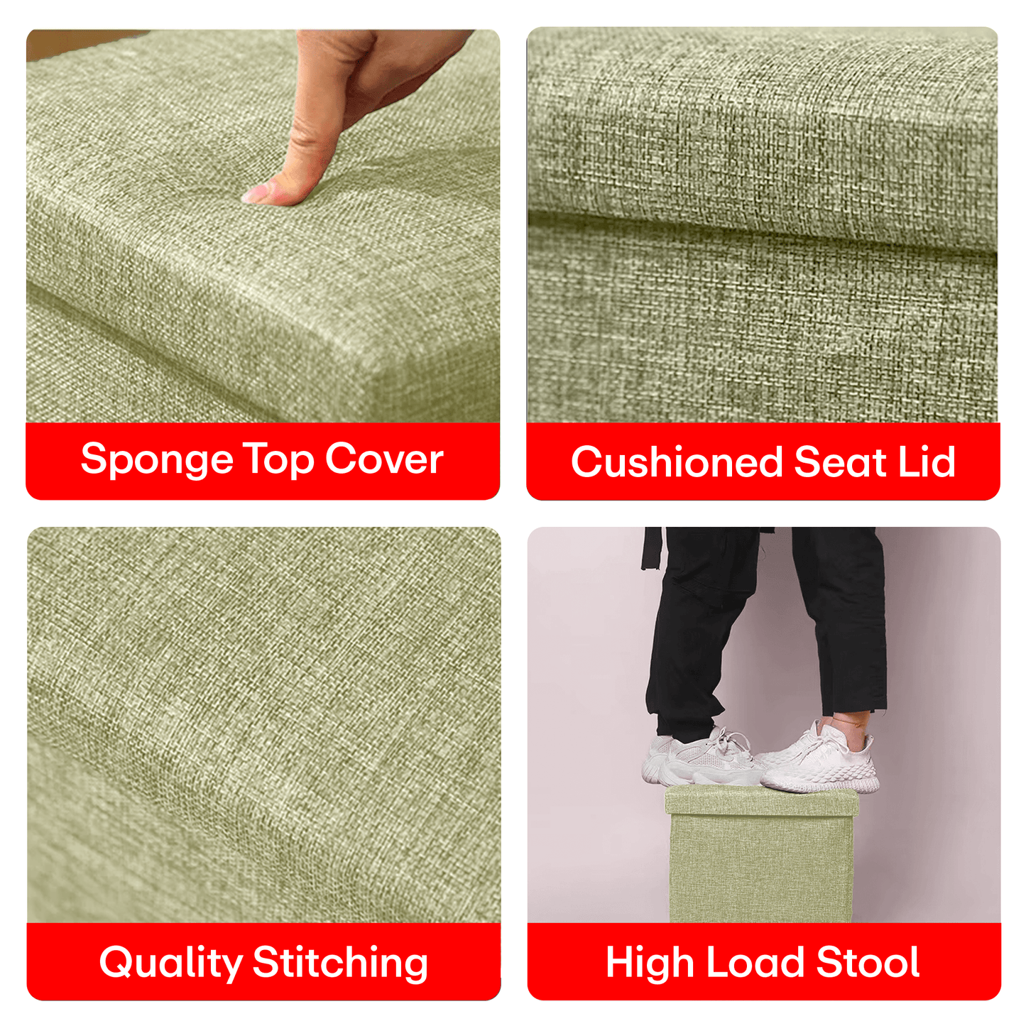 Prime Pick Hessian Storage Stool