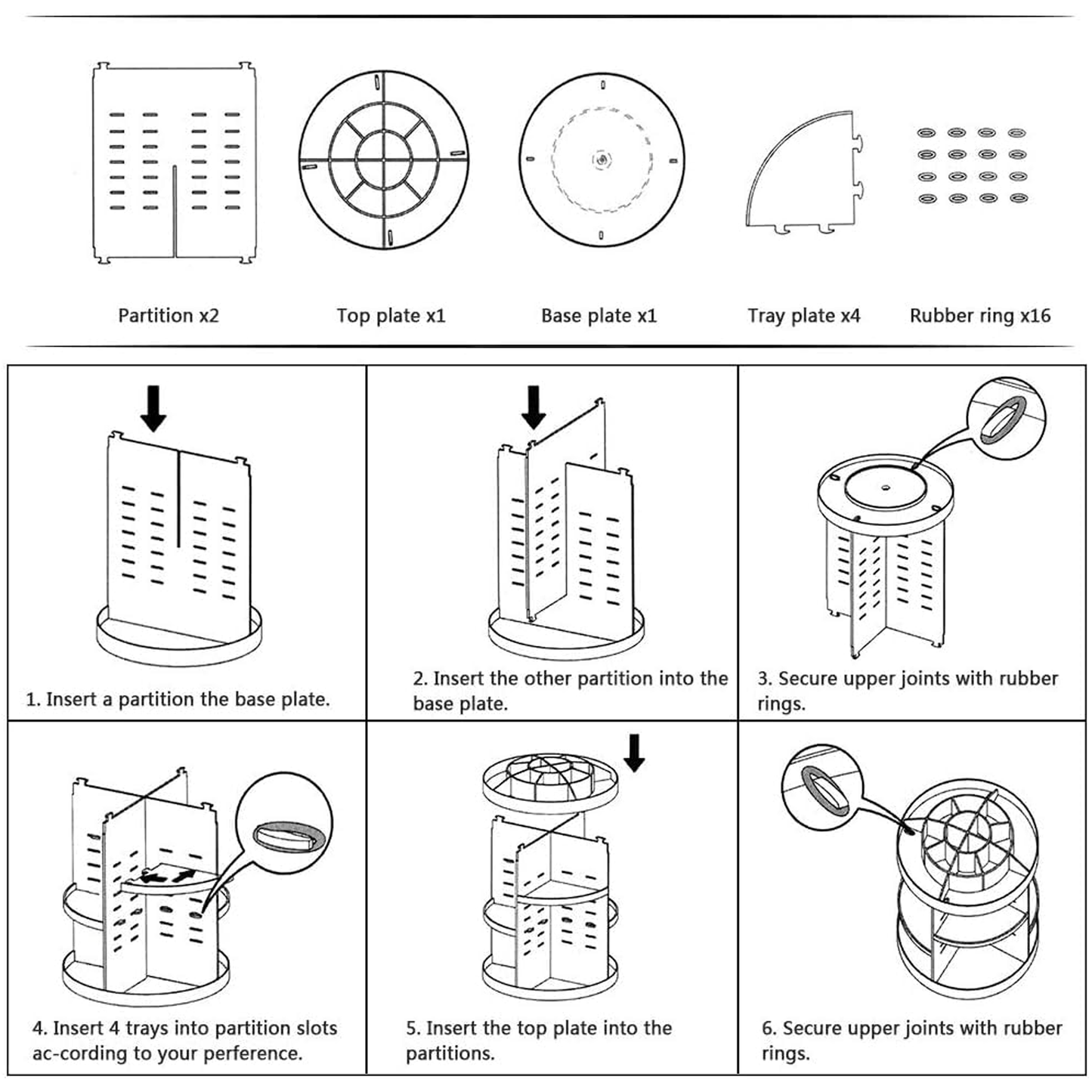Prime Pick 360 Degree Rotating Cosmetic/Makeup Storage Organizer