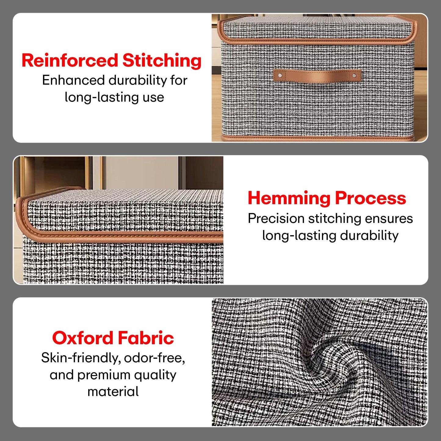 Prime Pick Oxford Fabric Wardrobe Clothes Organizer