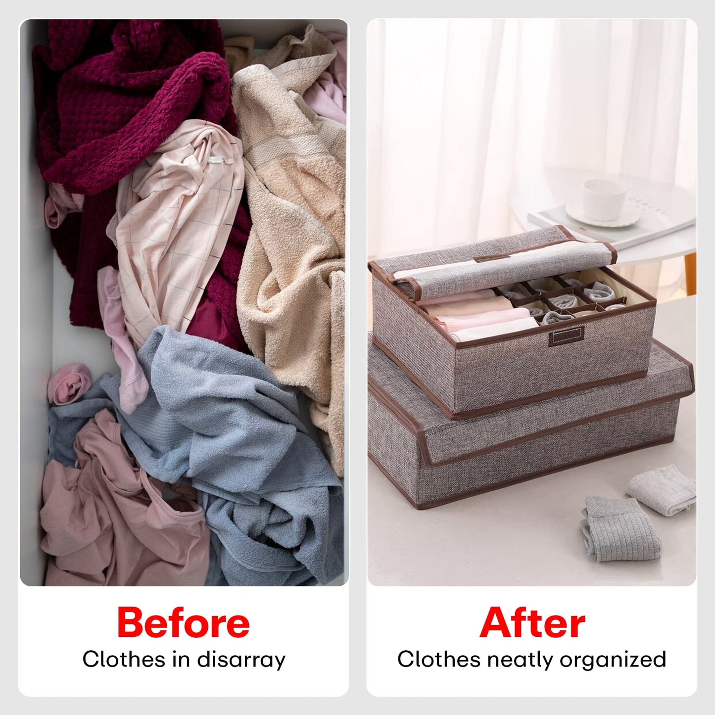 Prime Pick Undergarment 17 Divider Closet Organizer