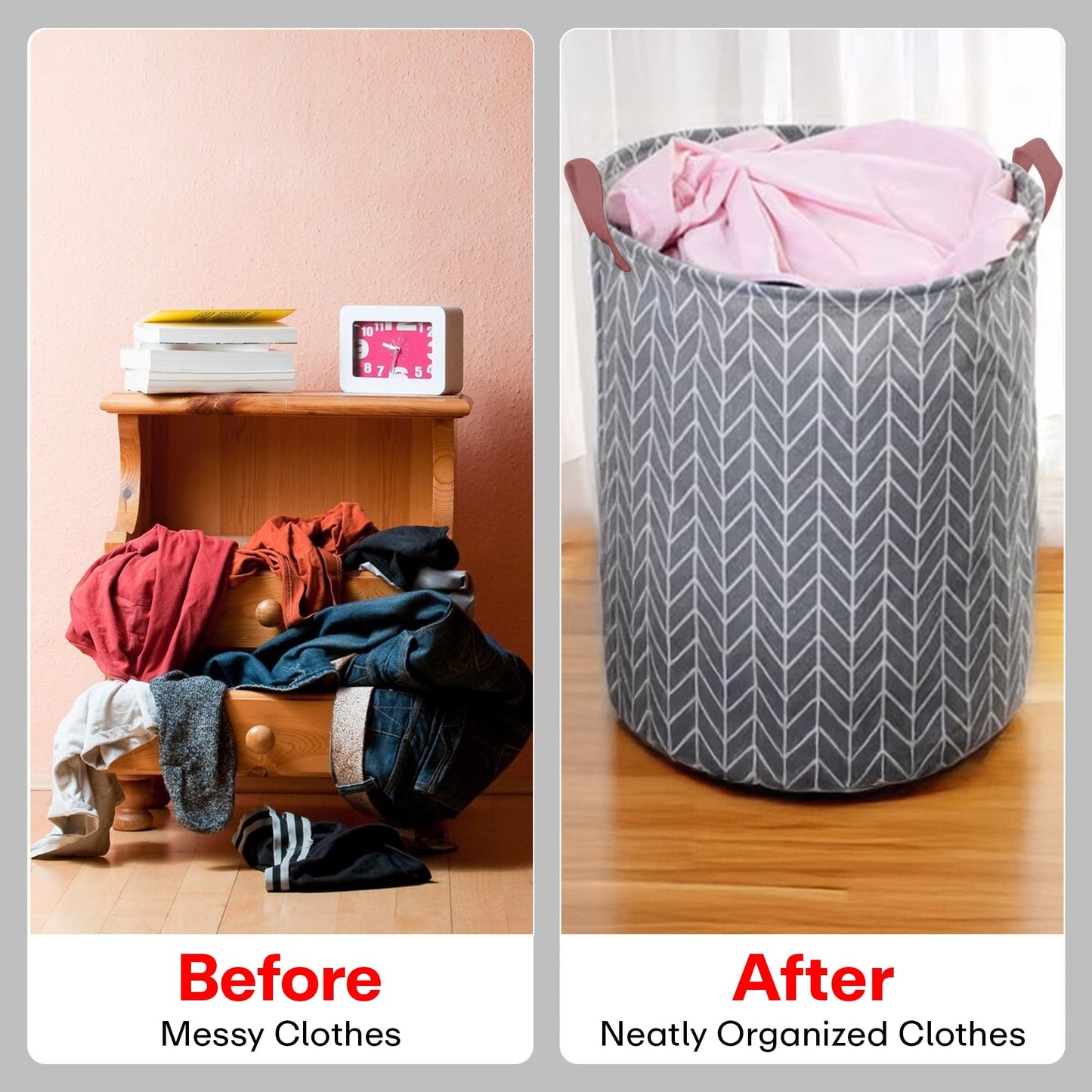 Prime Pick Cotton Foldable Laundry Bag For Cloths