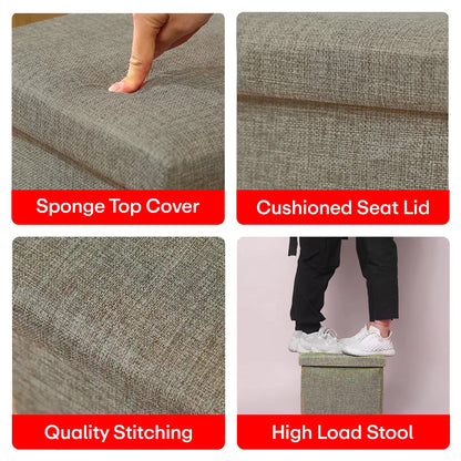 Prime Pick Hessian Storage Stool