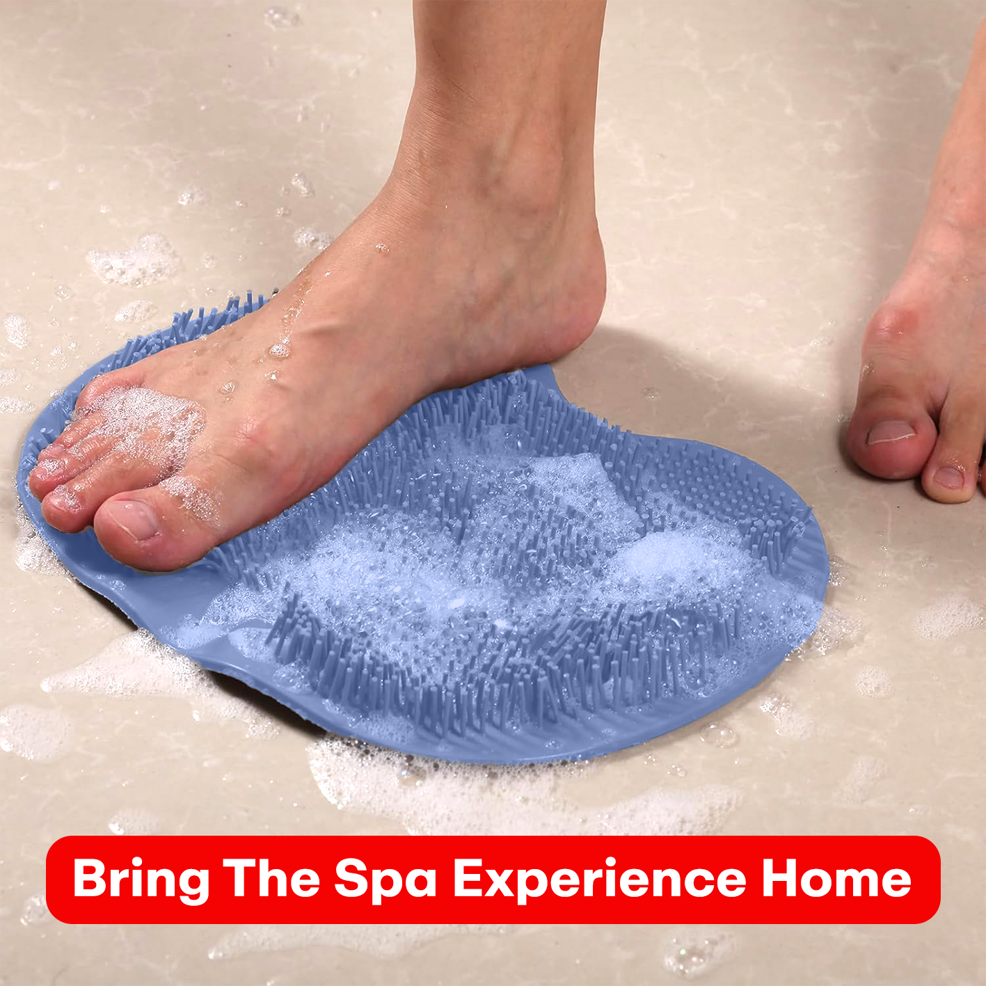 Prime Pick Shower Foot & Back Scrubber/Anti Slip Bathmat