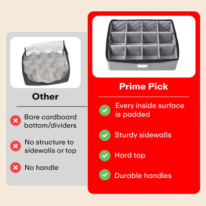 Prime Pick 12 Tea/Coffee Mugs Sets Storage Box With Lid