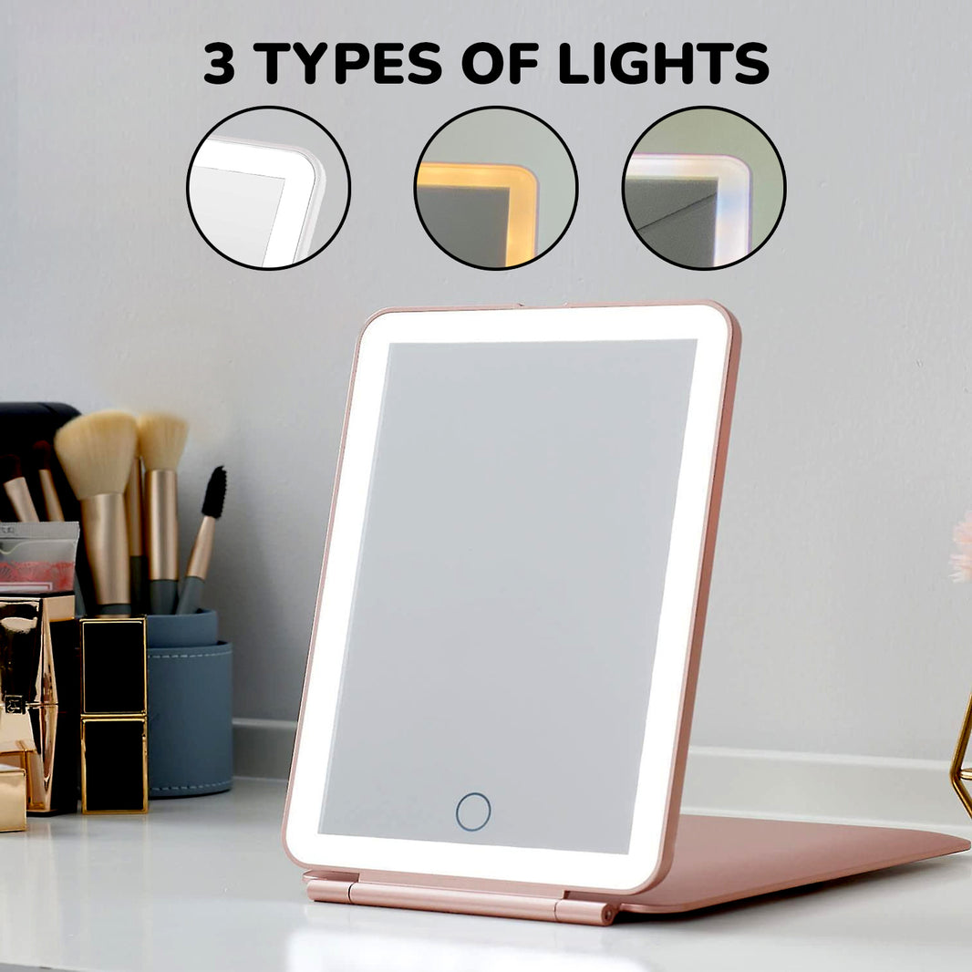 LED Rechargeable Travel Vanity Mirror