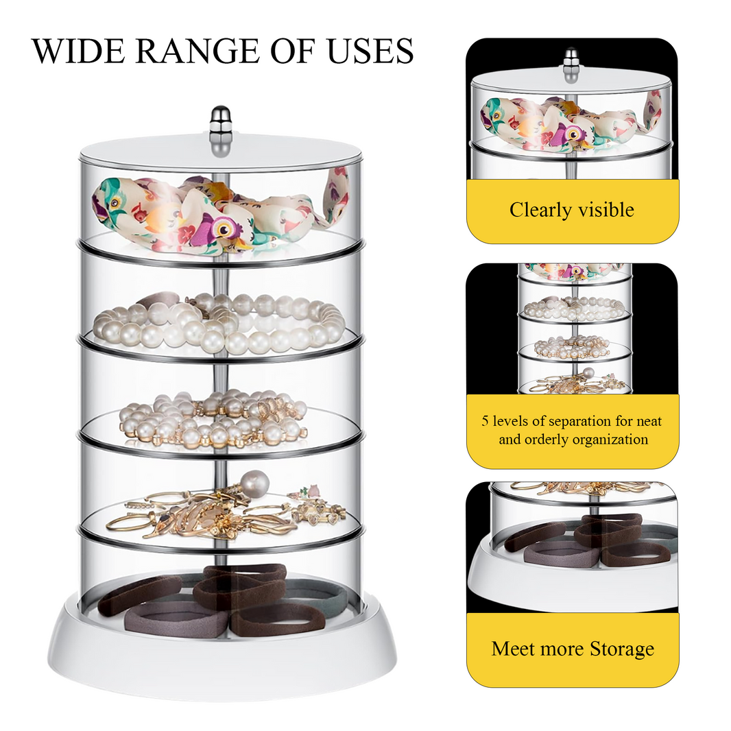 Rotating Hair Accessories Organizer