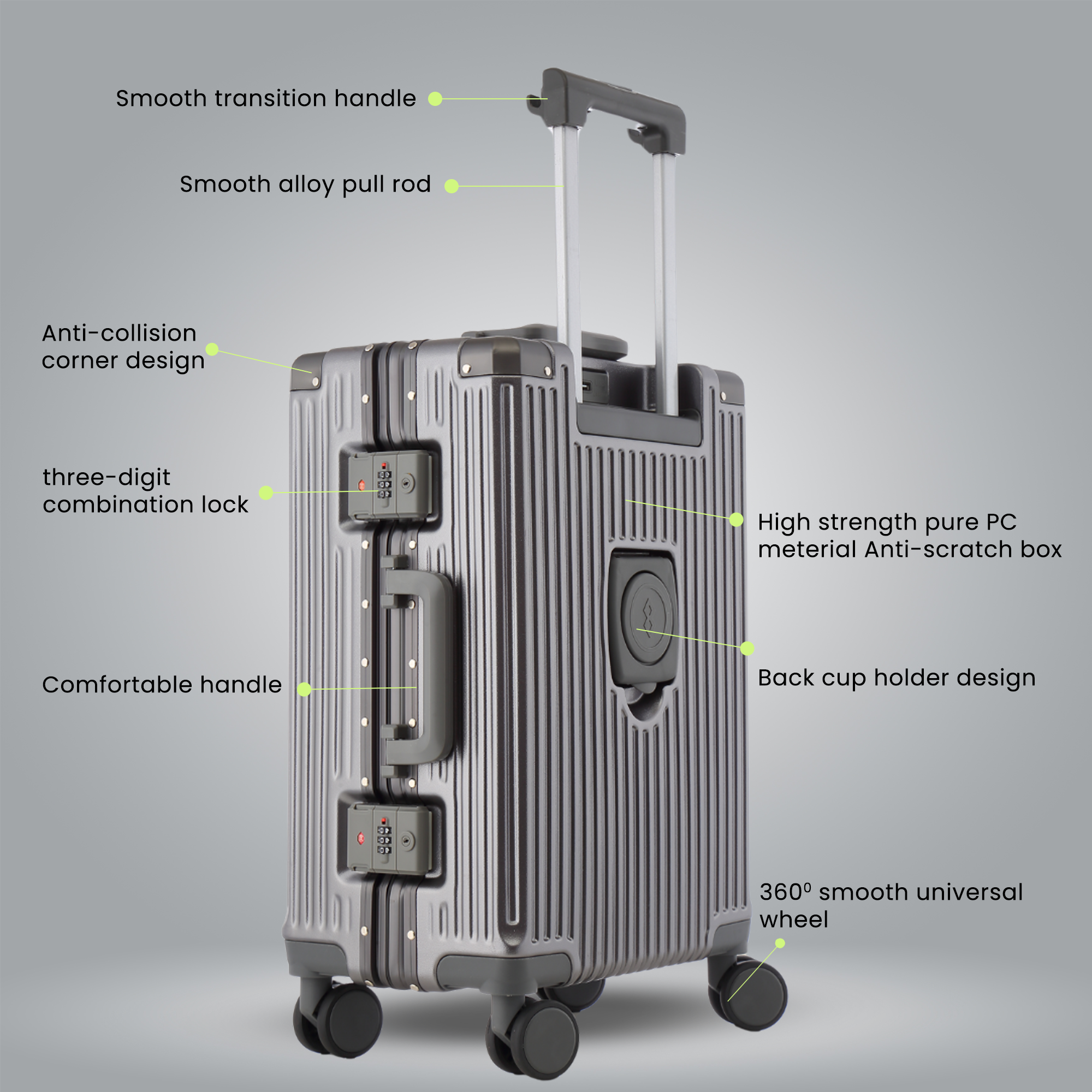 Prime Pick Luggage Trolley Suitcase