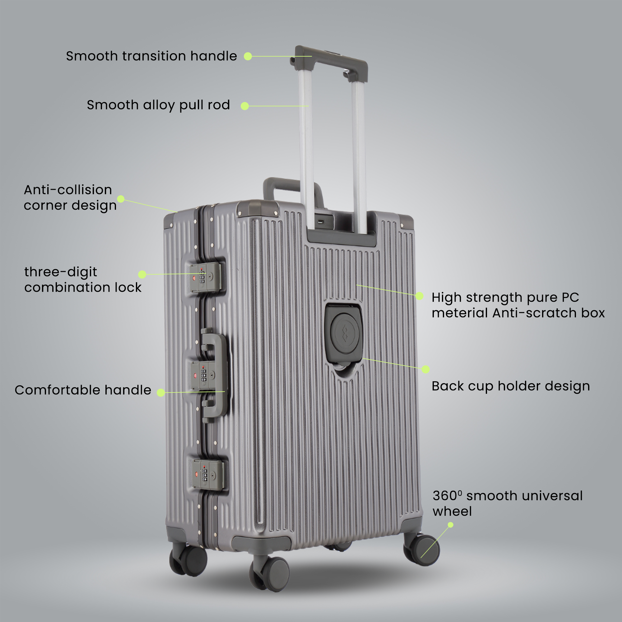 Prime Pick Luggage Trolley Suitcase