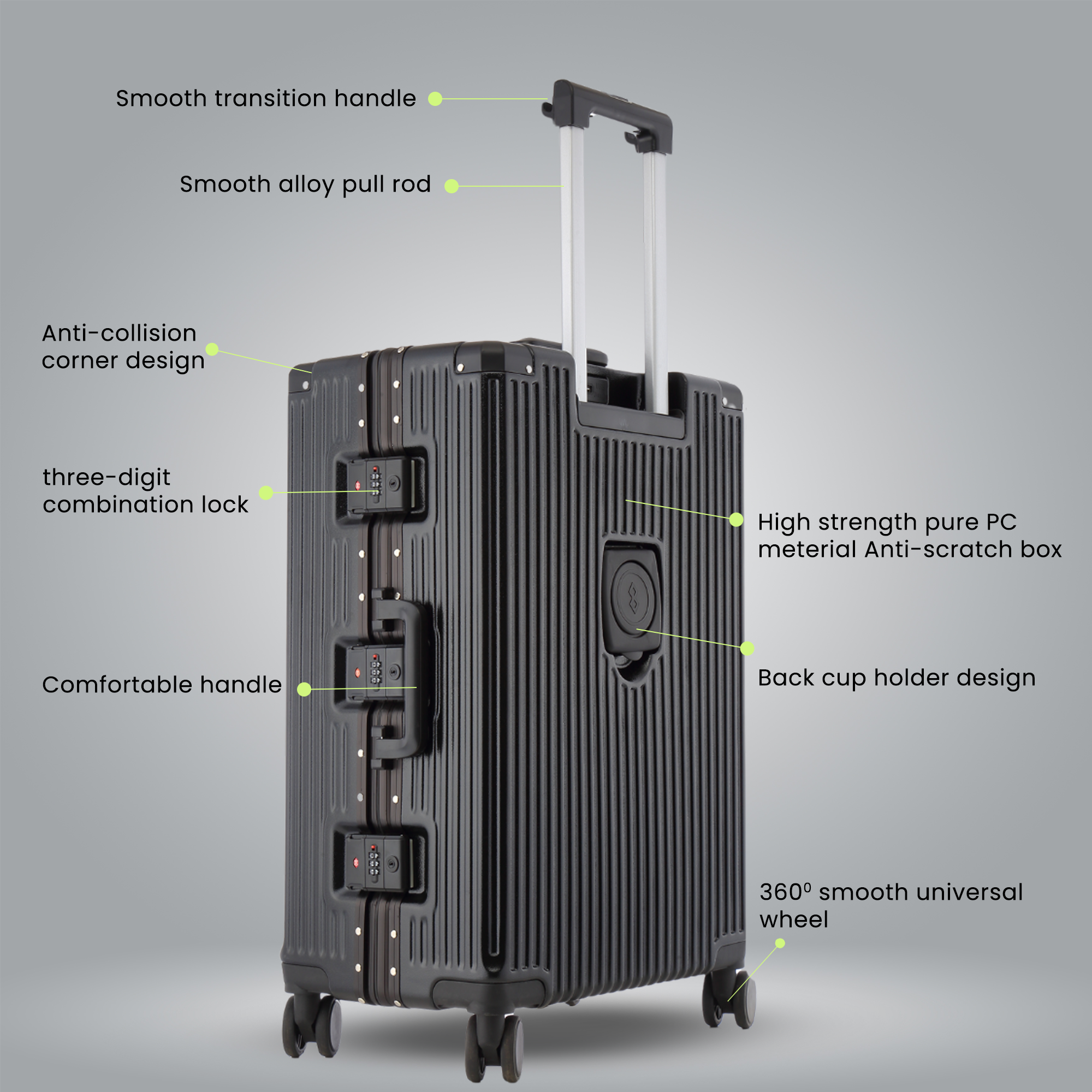 Prime Pick Luggage Trolley Suitcase