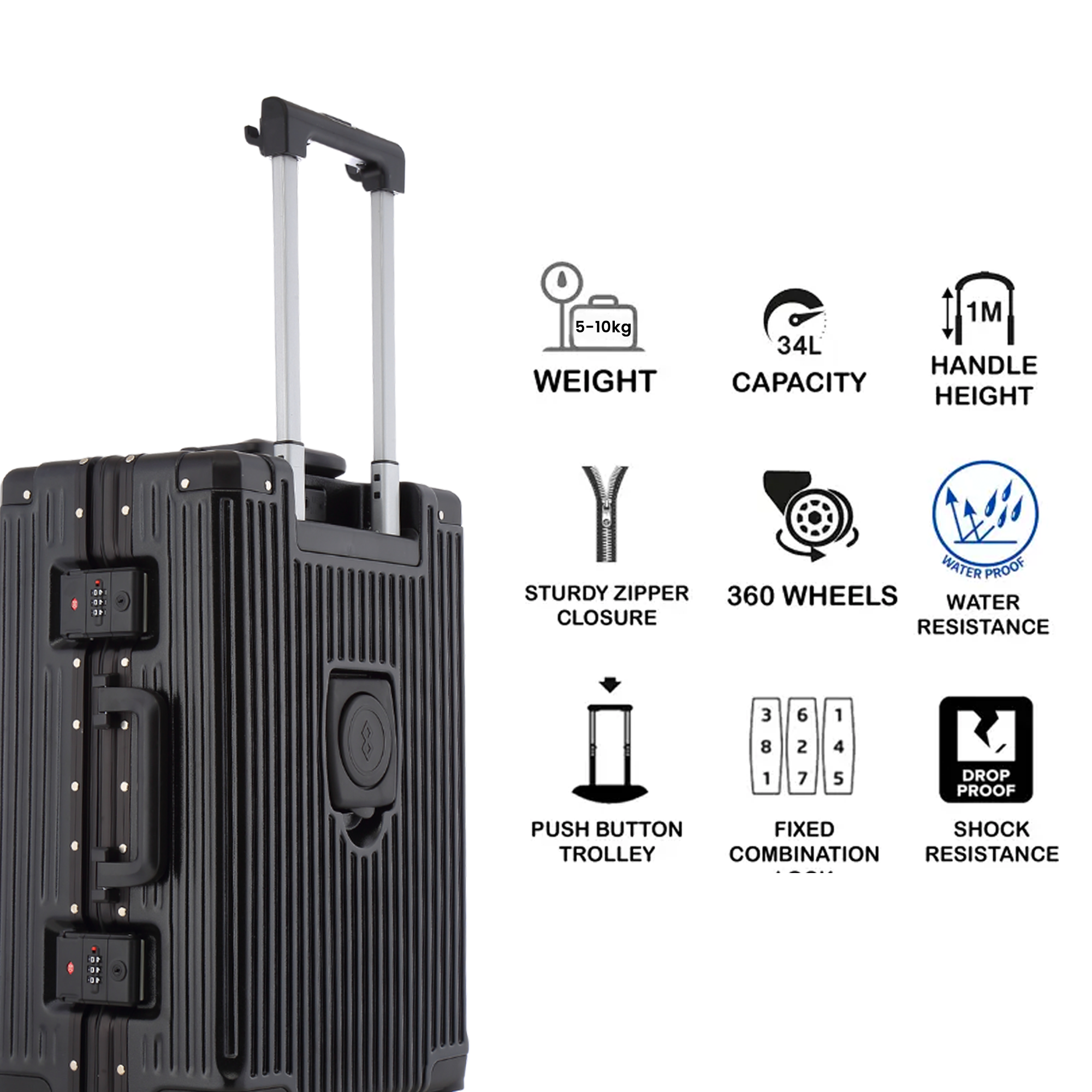 Prime Pick Luggage Trolley Suitcase