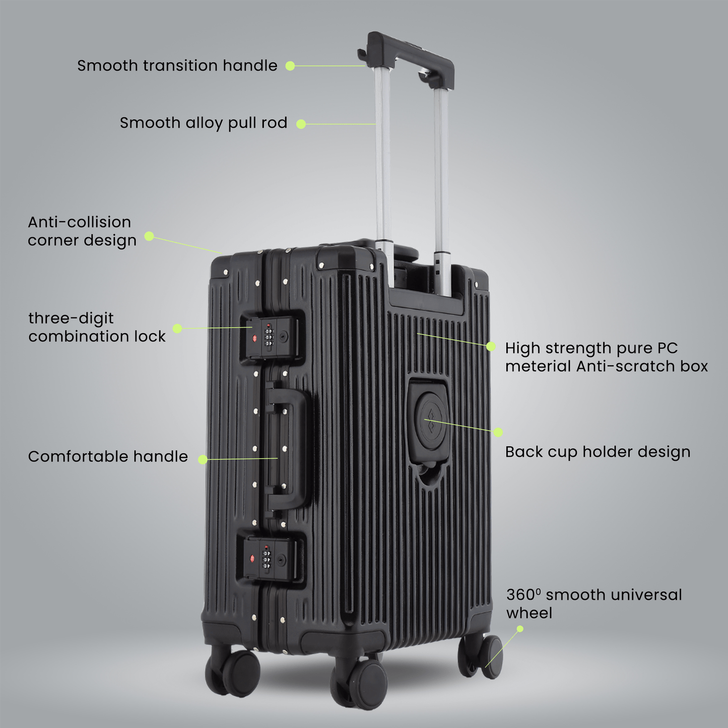 Prime Pick Luggage Trolley Suitcase