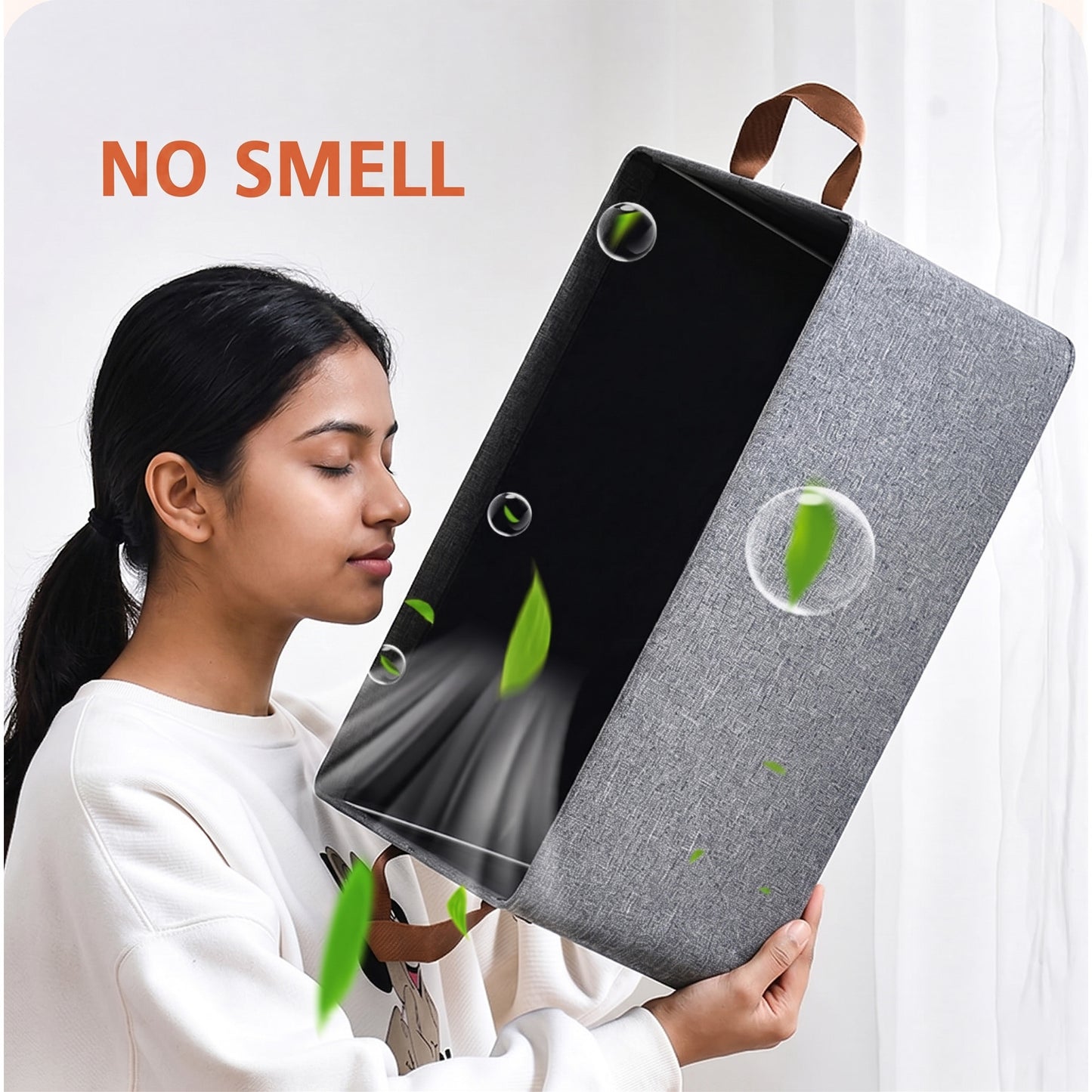 Prime Pick XL Oxford Cloth Organizer Durable Foldable Storage Box with Metal Frame
