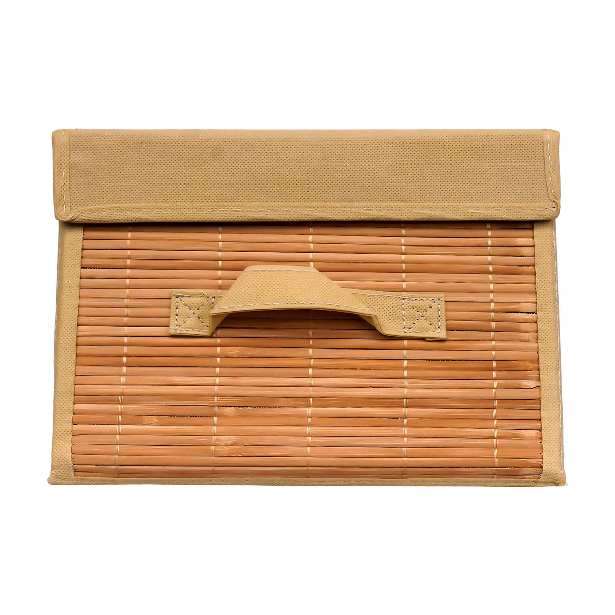 Foldable Bamboo Storage Box with Handle