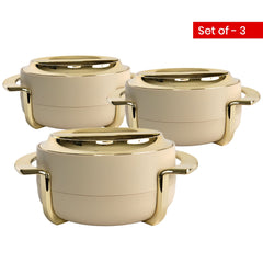 Insulated Casserole Set of 3 (1.8L + 2.3L + 3.5L) – Premium Hot Pot Set for Kitchen
