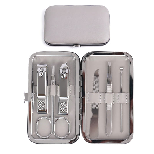 Prime Pick Manicure & Pedicure Grooming Kit – 6 Piece Professional Nail Care Set for Men & Women