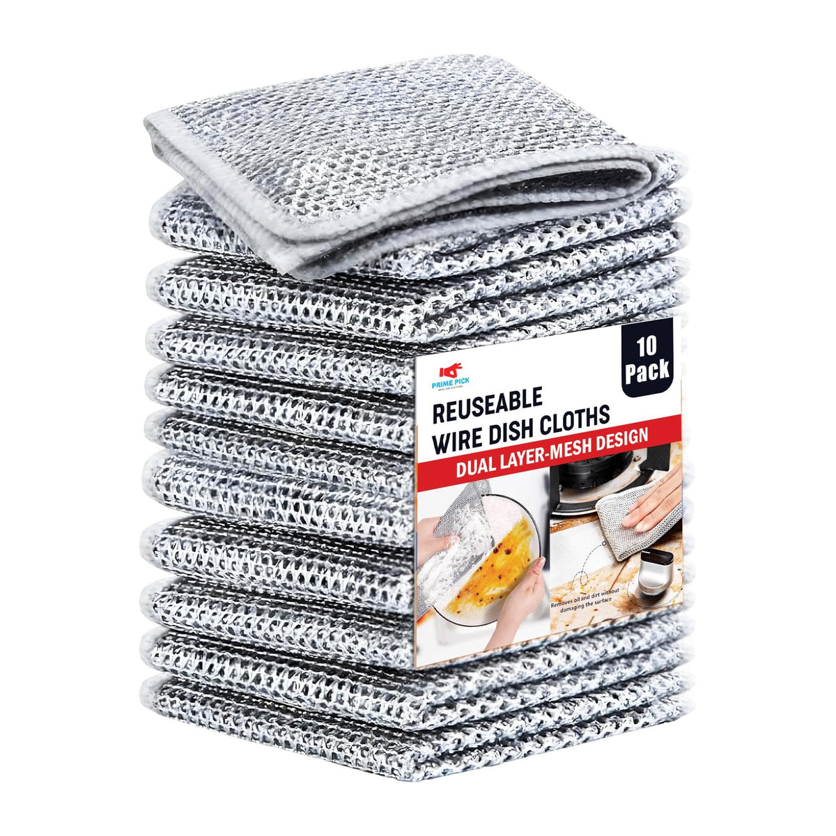Non-Scratch Multipurpose Dish Wash Cloth SET OF-10