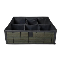 Foldable Premium Bamboo Cloth Organizer with 6 Compartments
