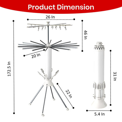 Prime Pick 4 Feets Double Tiers Drying Rack-S