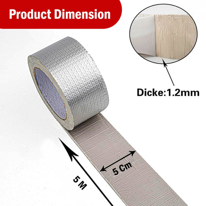 Waterproof Aluminium Rubber Tape 5M