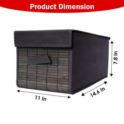 Foldable Bamboo Cloth Organizer with Handle