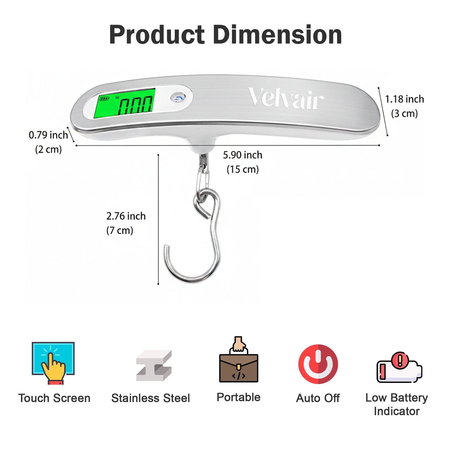 Velvair Digital Luggage Weighing Scale