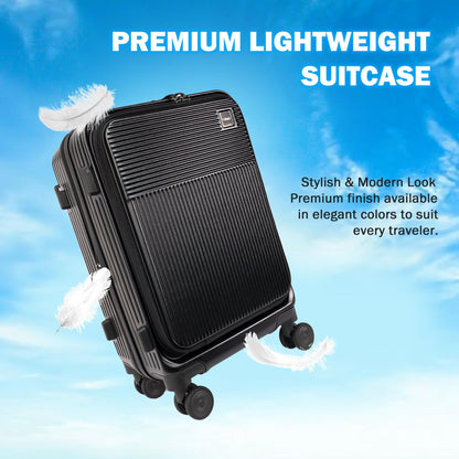 Velvair Luggage: Travel Made Stylish and Effortless 20" BLACK