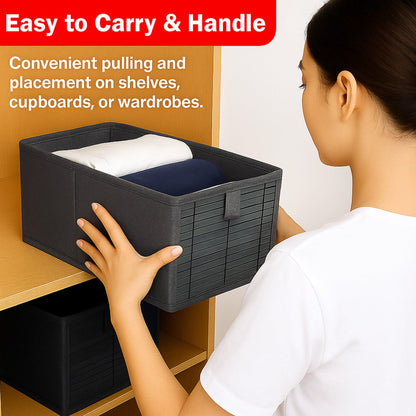 Foldable Premium Bamboo Cloth Organizer Box