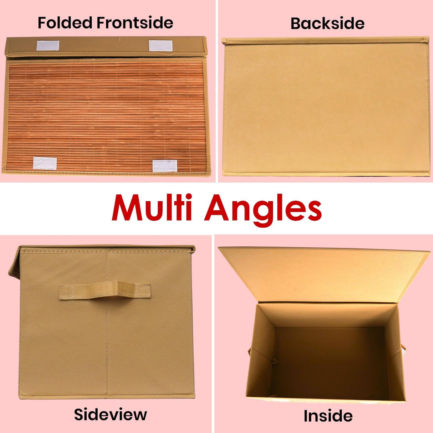 Minimalist Foldable Bamboo Storage Organizer