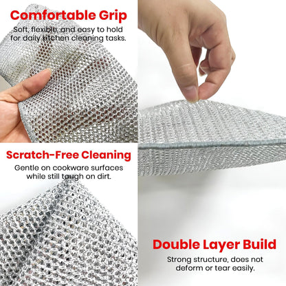 Non-Scratch Multipurpose Dish Wash Cloth SET OF-10