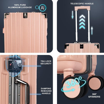 Velvair Luggage 20" Grey – Stylish & Durable Travel Companion