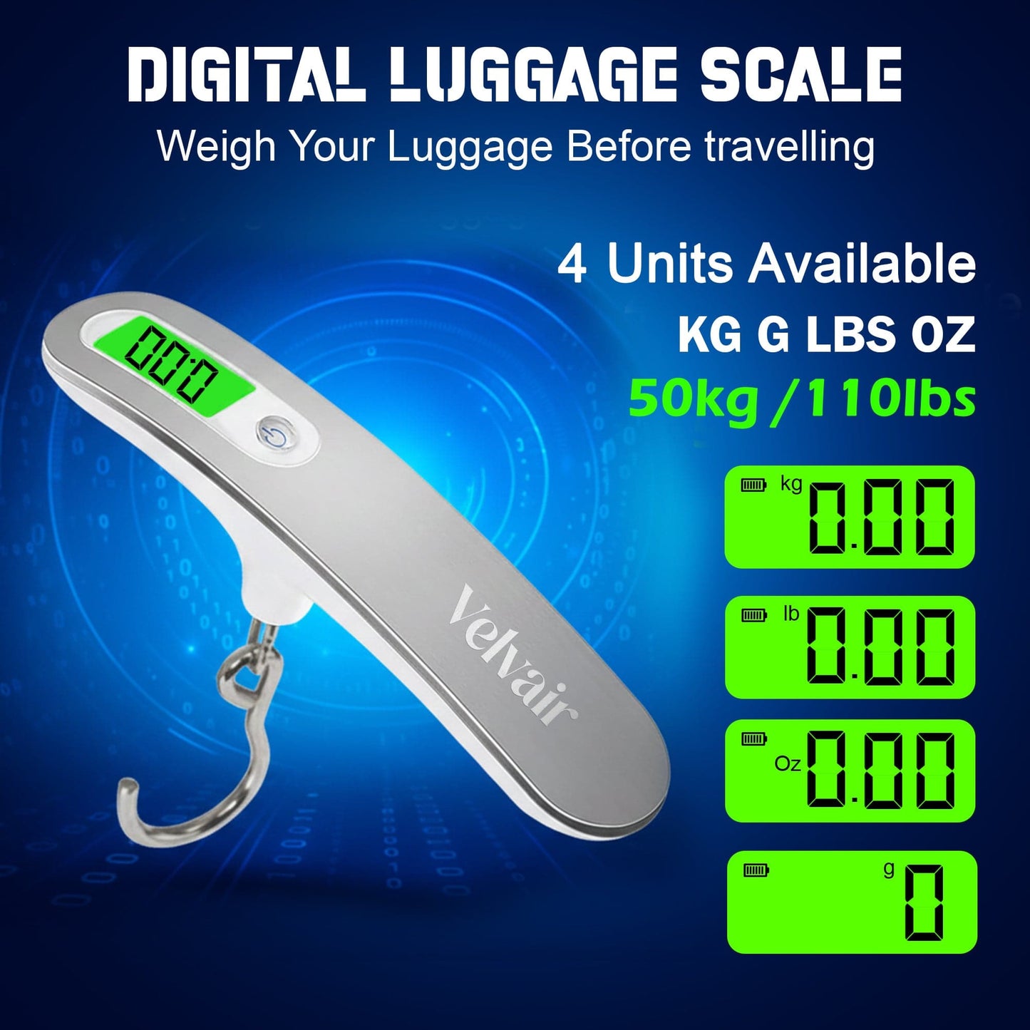 Velvair Digital Luggage Weighing Scale